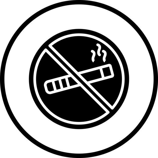 Vector vector design no smoking icon style