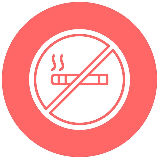 Vector Design No smoking Icon Style