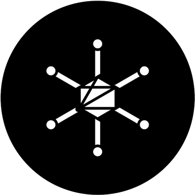 vector design nodes icon style