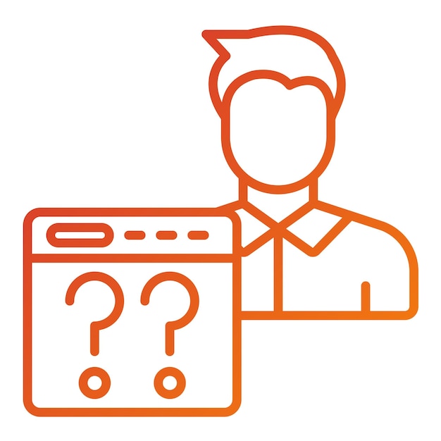 vector design non technical user icon style