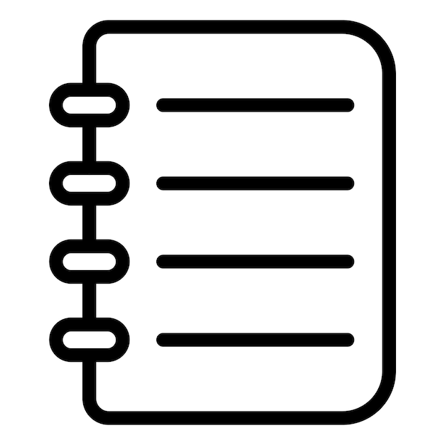 Vector Design Notebook Icon Style