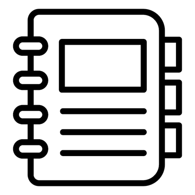 Vector Design Notebook Icon Style