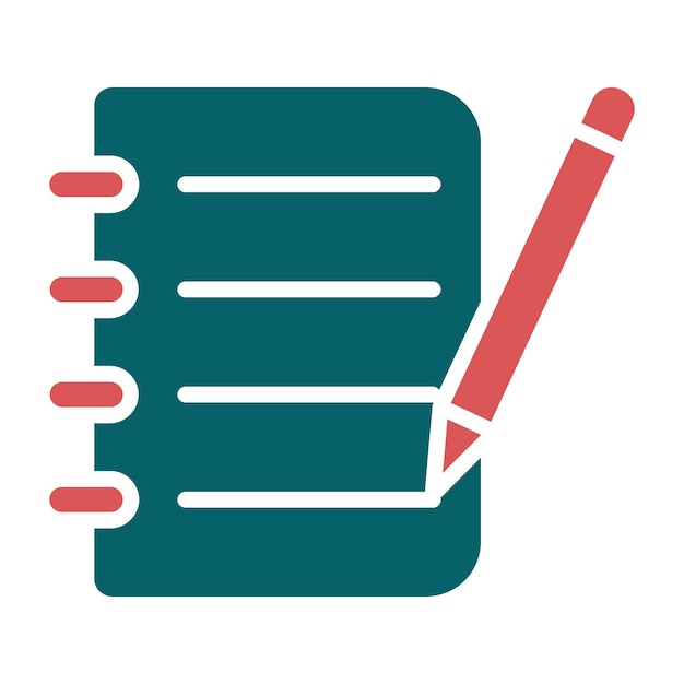 Vector Design Notebook Icon Style