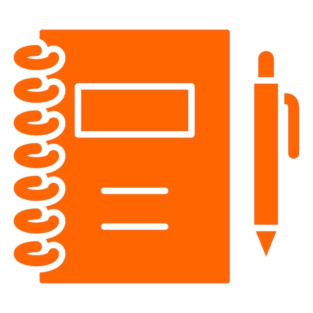 vector design notebook icon style