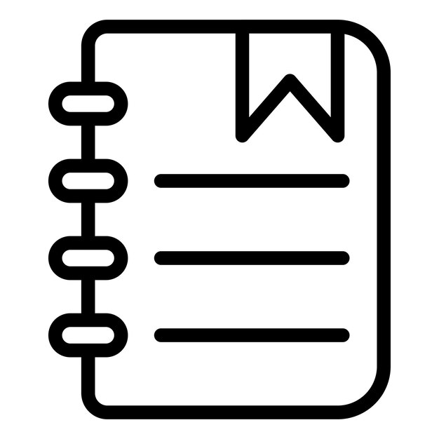 Vector Design Notepad Icon Style