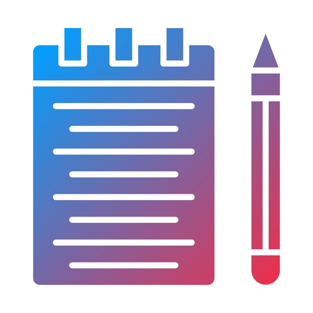 Vector vector design notepad icon style