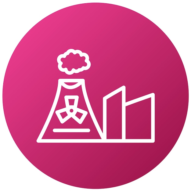 Vector vector design nuclear plant icon style