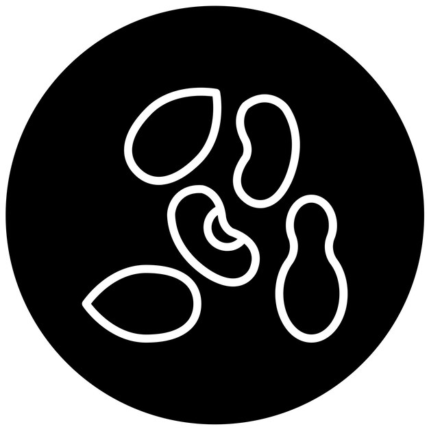 Vector Design Nutty Cuisine Icon Stijl