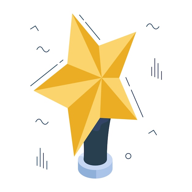 Вектор vector design of star trophy