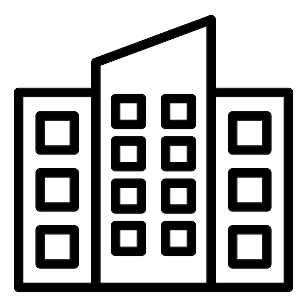 Vector Design Office Building Icon Style