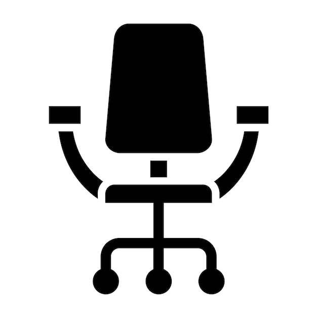 Векторный дизайн офисного стула