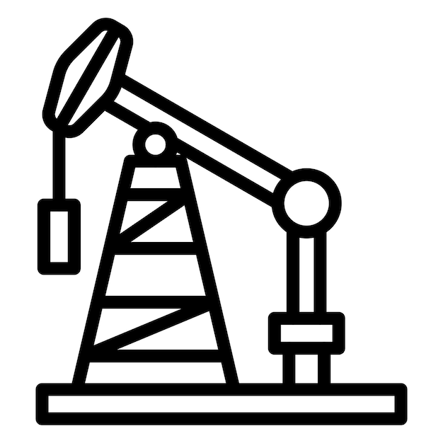 Vector vector design oil pump icon style