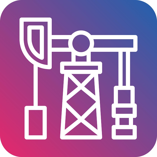 Vector Design Oil Pump Icon Style