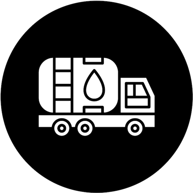 Vector vector design oil truck icon style