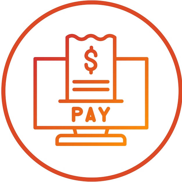 Vector vector design online payment icon style