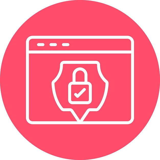 Vector Design Online Privacy Icon Style