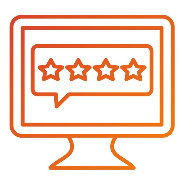 Vector Design Online Rating Icon Stijl