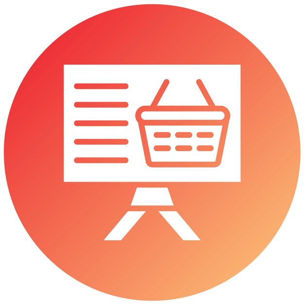 Vector Design Online Shopping Icon Stijl
