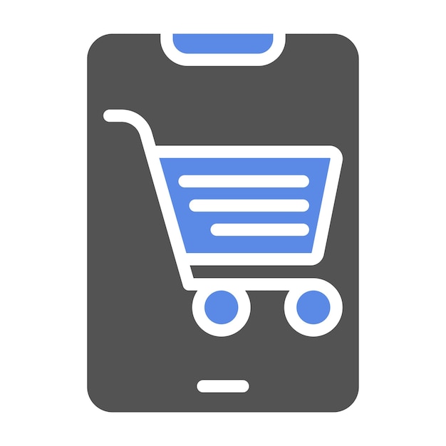 Vector Design Online Shopping Icon Stijl