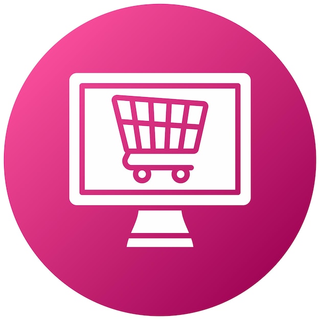 Vector vector design online shopping icon stijl