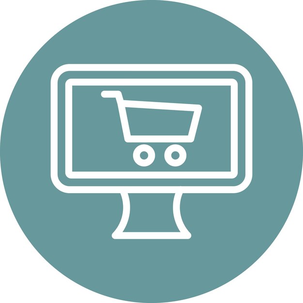 Vector Design Online Shopping Icon Style