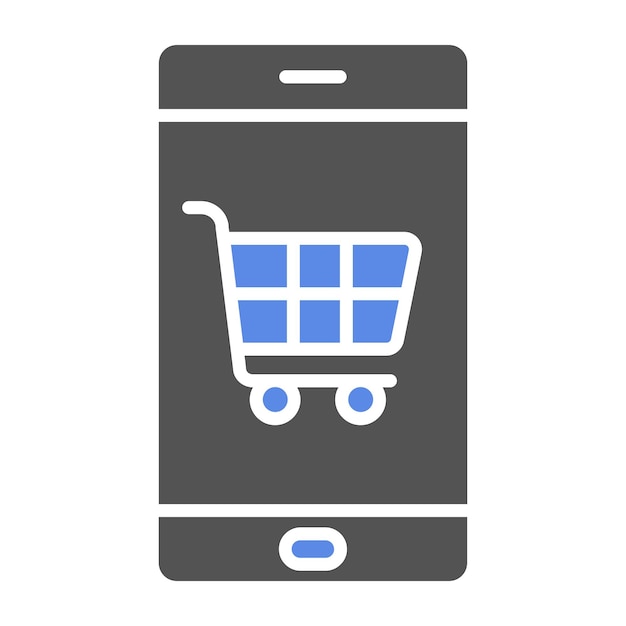 Vector Design Online ShopStore Icon Stijl
