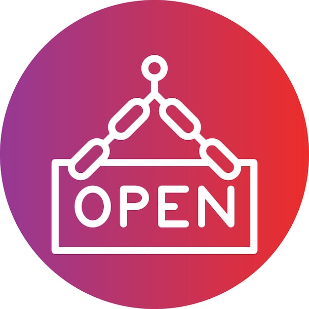 Vector Design Open Icon Style