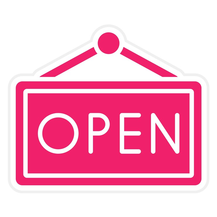 Vector vector design open tag icon style