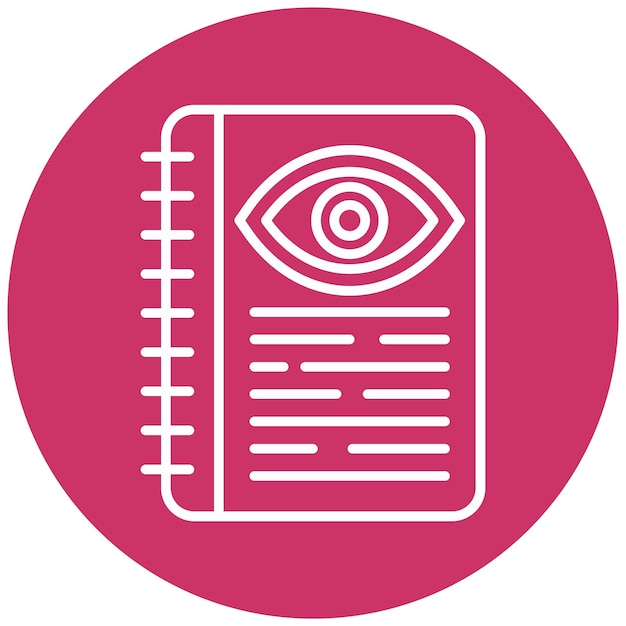 Vector Design Optometric Guidelines Icon Style