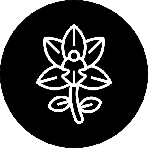 Vector Design Orchid Icon Style