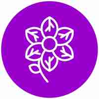 Vector vector design orchid icon style