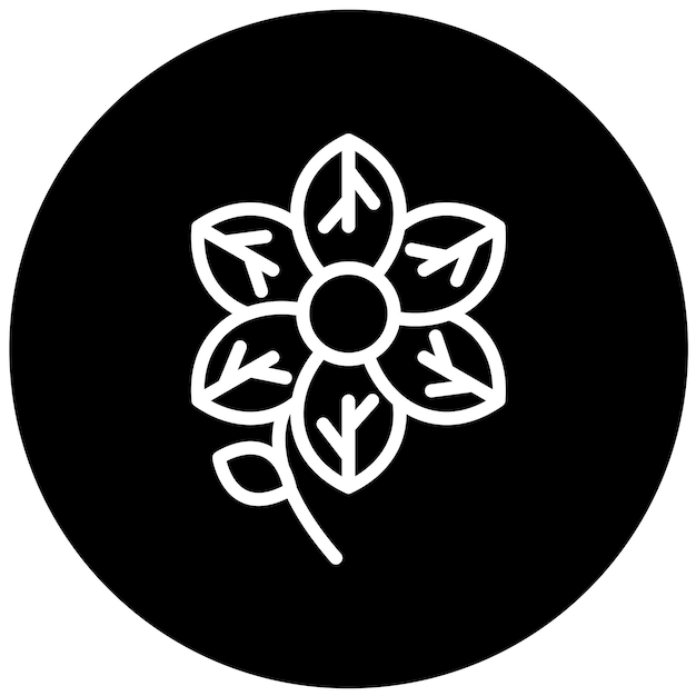 Vector Design Orchid Icon Style