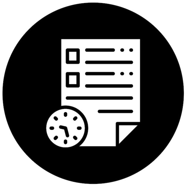 Vector Design Order History Icon Style