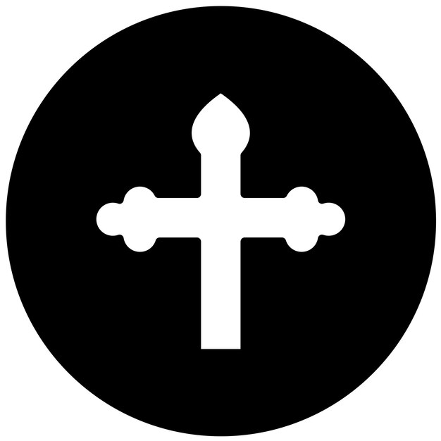 Vettore vector design orthodox cross icon style