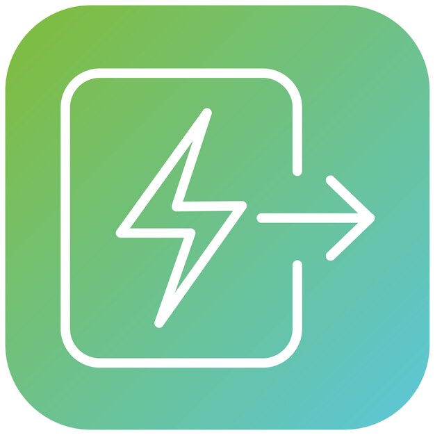 Vector Design Output Voltage Icon Style