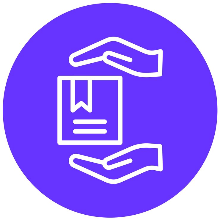 Вектор стиль иконки обработки пакетов векторного дизайна
