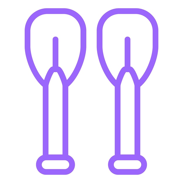 Vettore vector design paddles icon style (stile di icona vettoriale)