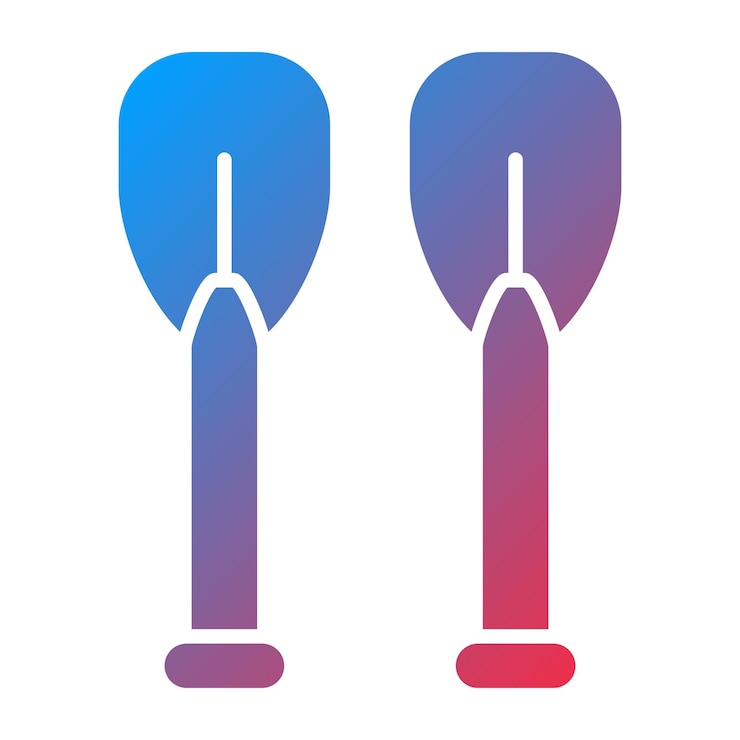 Vector vector design paddles icon style