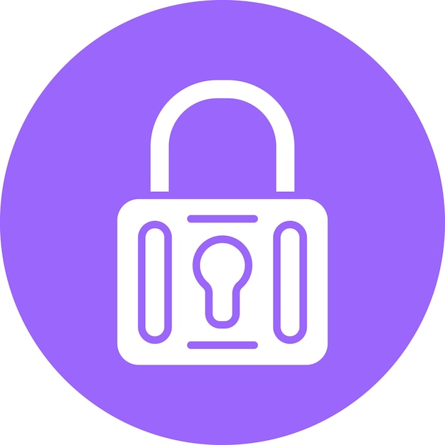 Vector Design Padlock Icon Style