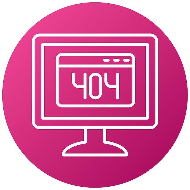 터 디자인 404 페이지 아이콘 스타일