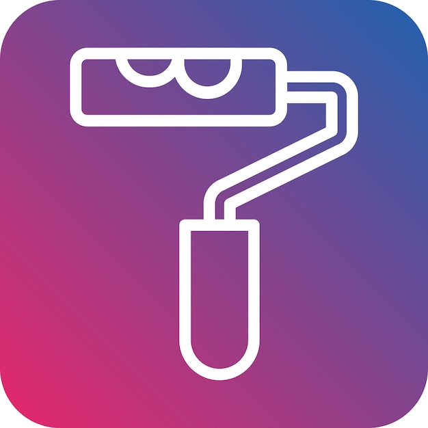 Vector Design Paint Roller Icon Style