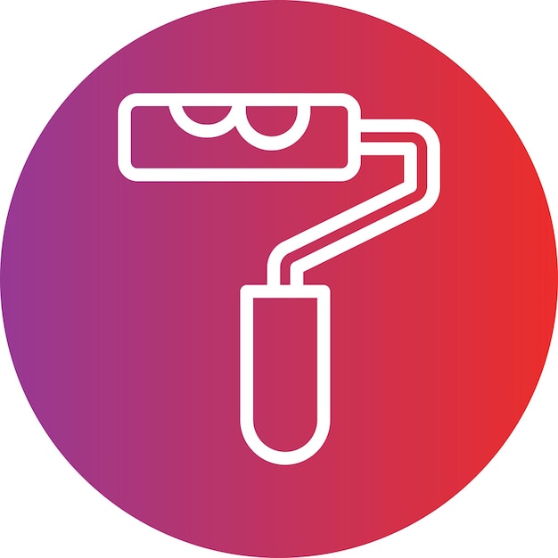 Vector Design Paint Roller Icon Style