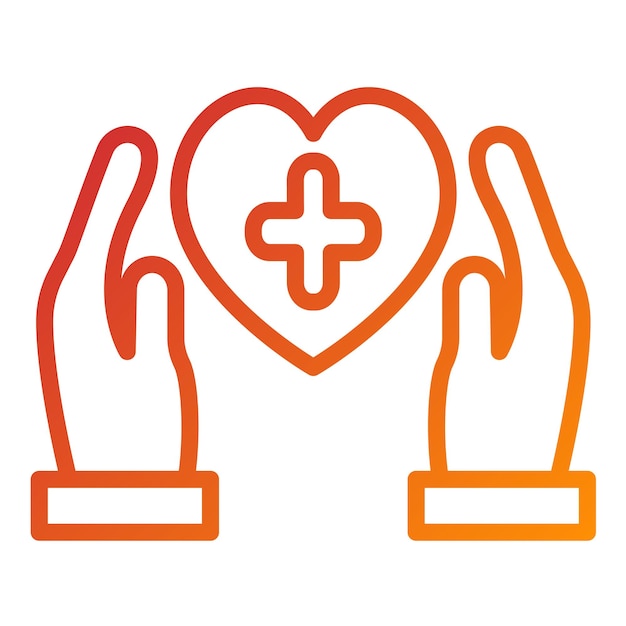 Vector vector design palliative care icon stijl