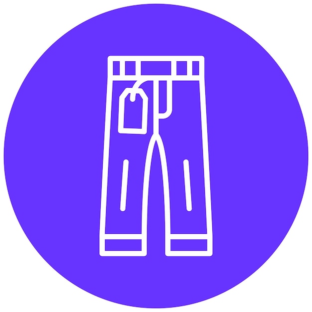 Vector Design Pant Sale Icon Stijl