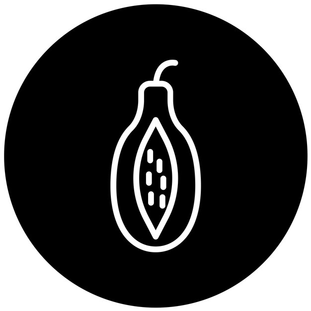 Vector Design Papaya Icon Style