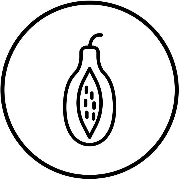 Vector Design Papaya Icon Style