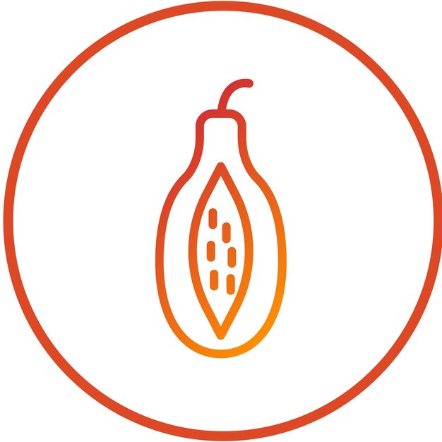 Vector Design Papaya Icon Style