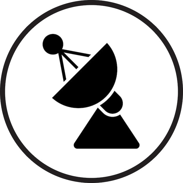 Vector vector design parabolic dishes icon style