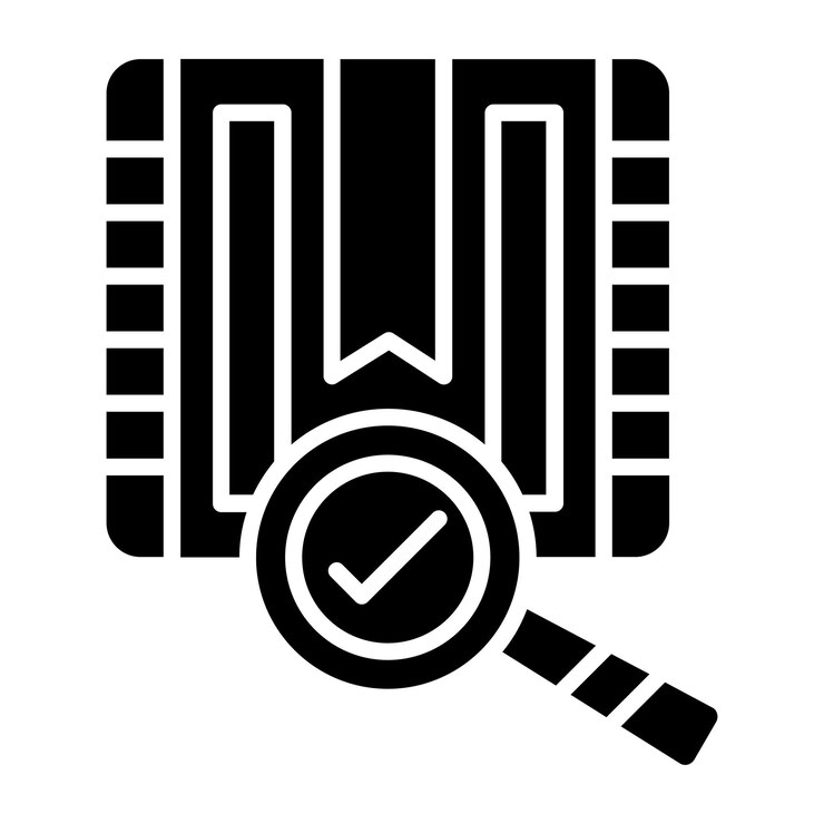 Vector vector design parcel inspection icon style