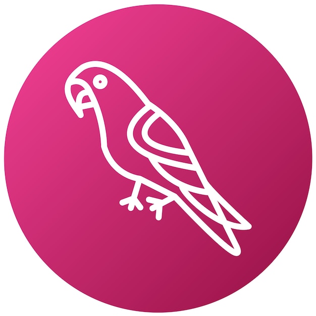 Vector design parrot icon style